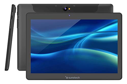Sunstech - Tablet mit 25,7 cm (10,1 Zoll) mit 3G, Quad-Core-Prozessor und Dual-SIM SO: Android 8.1, Farbe Schwarz von Sunstech