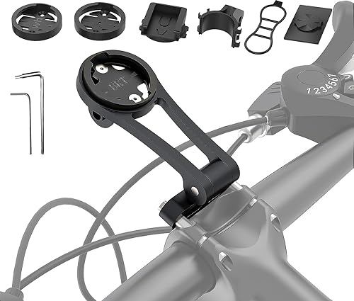 Garmin Edge Wahoo Fahrradhalterung – vorne verstellbare Fahrrad-Computer-Halterung, erweitertes Mountainbike-Zubehör für 38 mm Lenker, Radfahren, Telefon, Fahrradlicht, Sport, Action-Kamera, von TOIIOV
