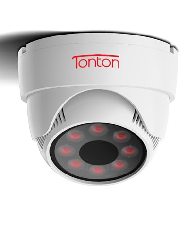 Tonton IR Illuminator Infrarotlampe, 850nm Infrarot Strahler, 15M Hochempfindliches Zusatzlicht, 3M Netzteil, Weiß von TONTON