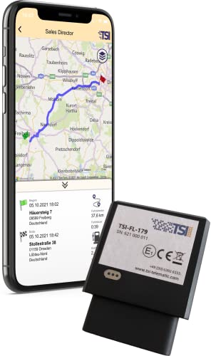 Automatisches KI-Fahrtenbuch mit GPS-Ortung/OBD2 (24 Monate) von TSI