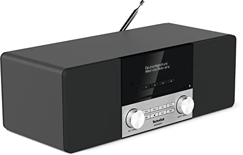 TechniSat DIGITRADIO 3 - Stereo DAB Radio Kompaktanlage (DAB+, UKW, CD-Player, Bluetooth, USB, Kopfhöreranschluss, AUX-Eingang, Radiowecker, OLED Display, 20 Watt RMS) schwarz von TechniSat