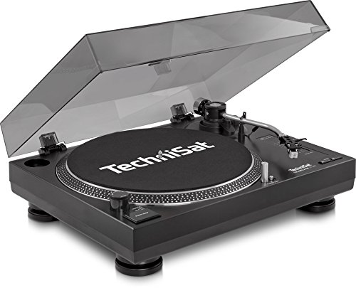 TechniSat TECHNIPLAYER LP 300 - Profi-USB-DJ-Plattenspieler (mit Scratch-Funktion und Digitalisierungsfunktion, Drehzahl: 33/45 U/min, Quarzgesteuerter Direktantrieb) schwarz von TechniSat