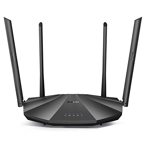 Tenda AC2100 Smart WiFi Router AC19 - Dual Band Gigabit Wireless (up to 2033 Mbps) Internet Router for Home | 4 LAN Ports+1 USB Port | 4X4 MU-MIMO Technology | Parental Control Compatible with Alexa von Tenda