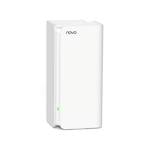 Tenda Nova MX15-Pro Mesh WLAN WiFi 6 System-AX5400 Dualband WLAN Mesh WiFi 6 System, empfohlen für Häuser mit 2-4 Schlafzimmern, 3*Gigabit Port–Ersetzt Router & Repeater–Kompatibel Mit Alexa, 1Pack von Tenda