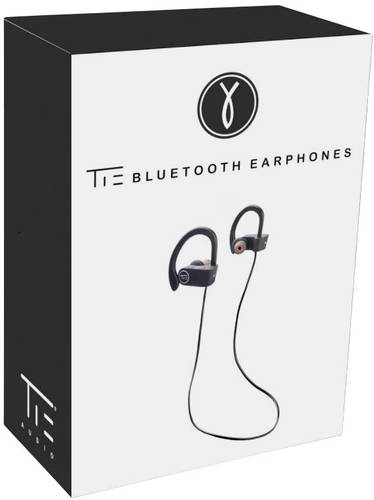 Tie Studio Bluetooth 4.1 Sport Sport In Ear Kopfhörer Bluetooth® Schwarz Headset, Lautstärkeregel von Tie Studio