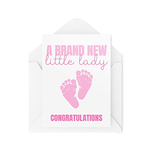 CBH1066 Herzlichen Glückwunschkarte für Neugeborene, Kollege und Büro, Kollege / Freund / Baby von Tongue in Peach