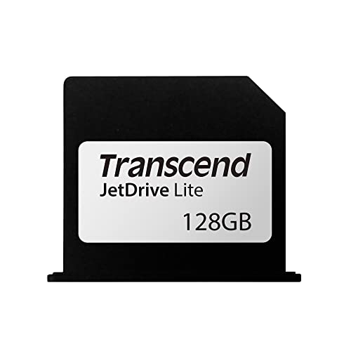 Transcend 128 GB JetDrive Lite extra Speicher-Erweiterungskarte für MacBook Pro (Retina) 15'', angepasst und abschließend mit dem Karten-Slot (Generation Mitte 2012- Anfang 2013), TS128GJDL350 von Transcend