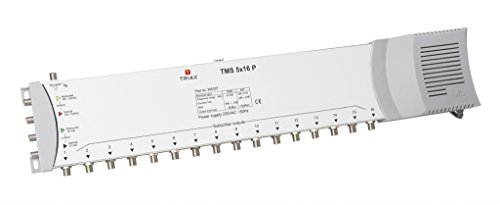 Triax TMS 516 SE P-EU Netzteil 4 SAT + 1 terr. Eingang, 16 Fach weiß von Triax