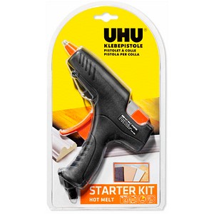 UHU Starter Kit Hot Melt Heißklebepistole schwarz von UHU