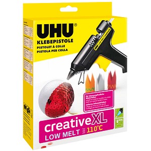 UHU creative XL LOW MELT 110°C Heißklebepistole schwarz von UHU