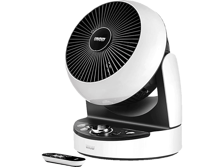 UNOLD 86840 3D Ventilator Weiß/Schwarz (16 Watt) von UNOLD