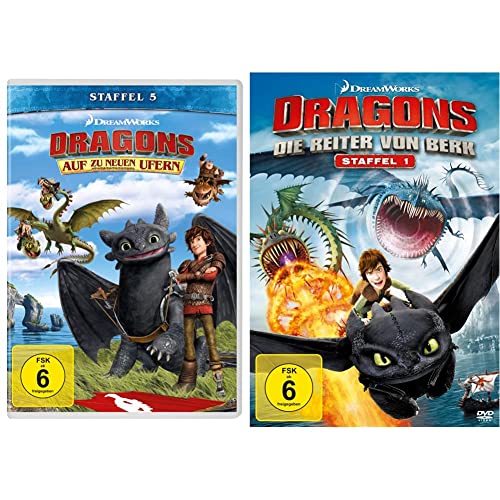 Dragons - Auf zu neuen Ufern, Staffel 5 [4 DVDs] & Dragons - Die Reiter von Berk - Staffel 1 / Vol. 1-4 [4 DVDs] von Universal Pictures Germany GmbH