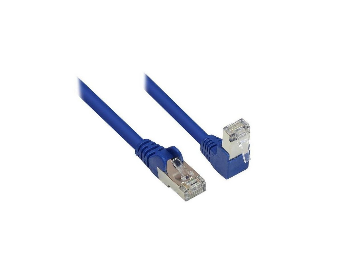 VARIA 806W-010B - Patchkabel Cat.6, S/FTP, 1m, blau LAN-Kabel, (100,00 cm) von Varia