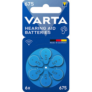 6 VARTA Knopfzellen 675 1,45 V von Varta
