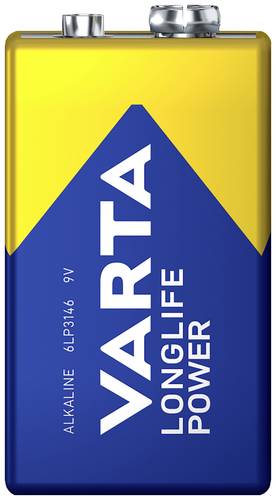 Varta LONGLIFE Power 9V Bli 2 9V Block-Batterie Alkali-Mangan 580 mAh 9V 2St. von Varta