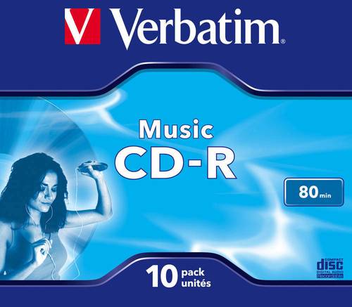 Verbatim 43365 CD-R Rohling 10 St. Jewelcase von Verbatim