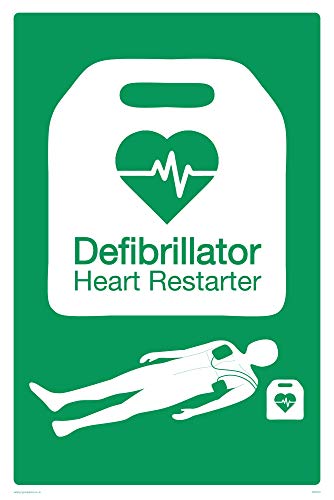 Defibrillator Heart Restarter BHF von Viking Signs