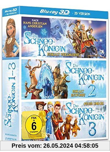 Die Schneekönigin 1-3 Box (3 Blu-ray 3D + 3 Blu-ray 2D) von Vladlen Barbe