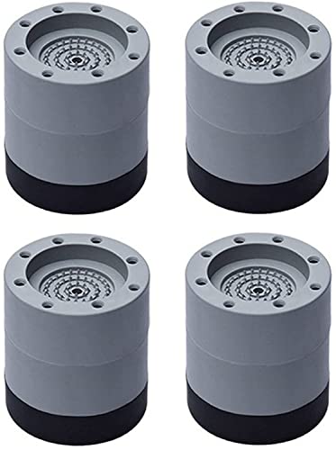 Anti Vibration Pads, 4pcs Washing Machine Base Foot Pads, Non Slip Heighten Shock and Noise Cancelling Mat for Washer and Dryer Machine Support Protects Pedestals (B) von WICKYPRINCE