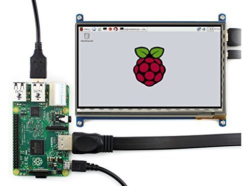 Waveshare 7 inch 1024*600 Capacitive Touch Screen LCD Display HDMI Interface Custom Raspbian Angstrom Supports Various Systems for All Ver. Raspberry pi Beaglebone Black Banana Pi/Pro Video Photo Kit von Waveshare