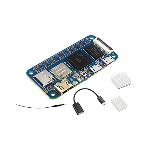 Banana Pi M2 Zero Open Source IoT Single Board Computer, Integrated Quad-core Cortex-A7 Alliwnner H3 CPU, 512MB DDR3 RAM, WiFi (AP6212) and Bluetooth, Compatible with Raspbian Android Linux von WayPonDEV