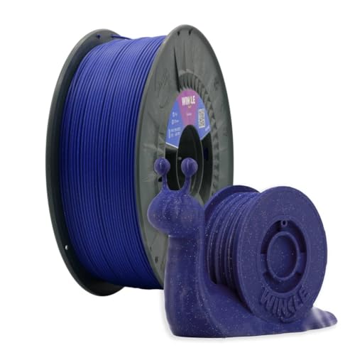 Winkle PLA Feel Blue Filament Pla 1,75 mm Filamentdruck 3D-Drucker 3D-Filament Farbe Blau mit Partikeln Spule 300 g, 8435532914211 von Winkle