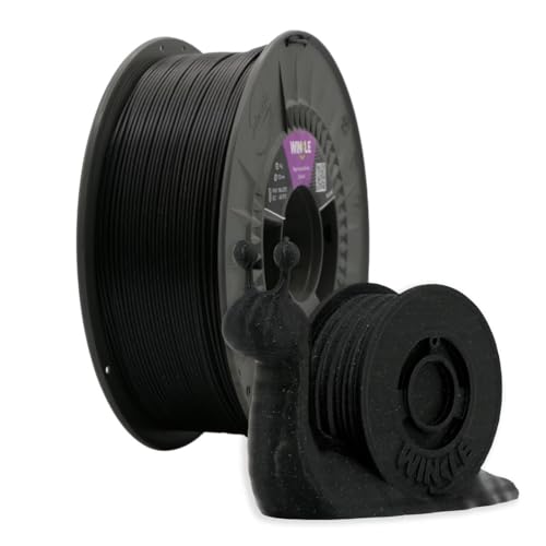 Winkle PLA Stardust Filament | Pla 1,75 mm | Filamentdruck | 3D-Drucker | 3D-Filament | Farbe schwarz mit Partikeln | Spule 300 g von Winkle