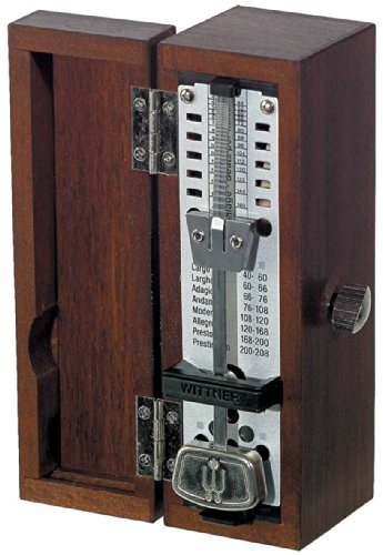 Wittner Metronom 880210 Holzgehäuse ohne Glocke Taktell Super Mini mahagonifarben von Wittner