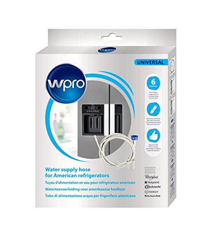 wpro UKT002 - Kühlschrankzubehör / Anschluss Sets/ Universelle Wasserzulaufleitung für Side-by-Side-Kühlgeräte (6m) von Wpro