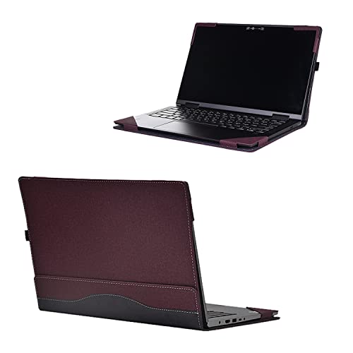 XJchen Laptop-Schutzhülle kompatibel mit Lenovo 13 W Yoga ThinkPad X13 Gen 2 Yoga 6 13ALC7 Hülle Schutzhülle Skin Sleeve L13 Yoga Gen 3 Tasche (Weinrot) von XJchen