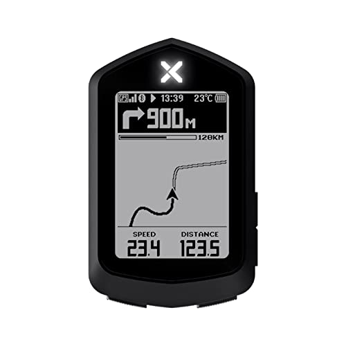 XOSS NAV GPS Fahrradcomputer,Fahrradtacho Kabellos mit Navigation,Schnellladung USB Typ-C,Wasserdicht IPX7, 2,4-Zoll-HD-Bildschirm von XOSS