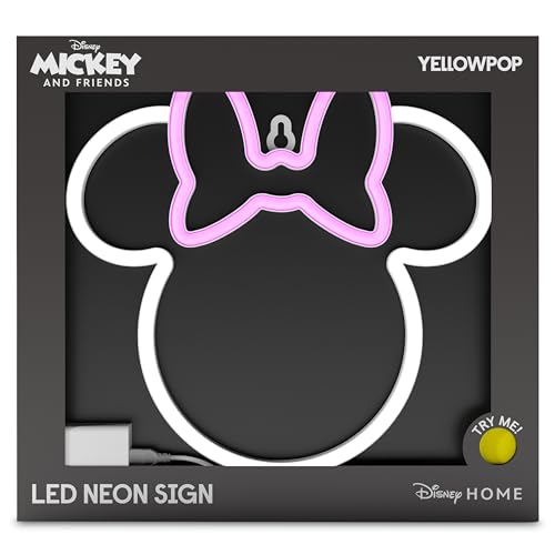 Grehge Signs for Wall Decor, Disney Minnie Mouse (Ears) - Energy Efficient LED Neon Lights for Bedroom Wall - Easy to Install Custom Neon Sign & Customizable Light Up Wall Art von YELLOWPOP