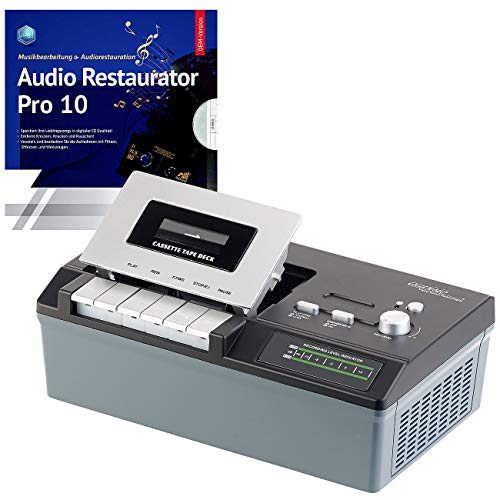 auvisio Kassettenspieler: USB-Kassetten-Player UCR-2200 zum Abspielen & Digitalisieren (Cassetten Digitalisieren, USB Kassettenrecorder, Tonbandkassetten) von auvisio
