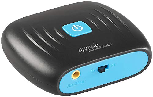 auvisio Transmitter, Bluetooth: 2in1-Audio-Sender und -Empfänger mit Bluetooth 4.2, 10 m Reichweite (Audio Adapter, Bluetooth, Adapter für TV, Bluetooth, Handy LG Smartphone) von auvisio