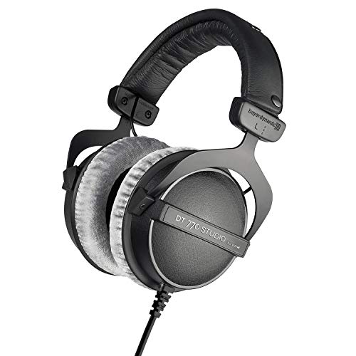 beyerdynamic DT 770 Pro Studio Kopfhörer - Over-Ear, geschlossene Rückseite, professionelles Design für Aufnahme und Überwachung (80 Ohm, grau) von beyerdynamic