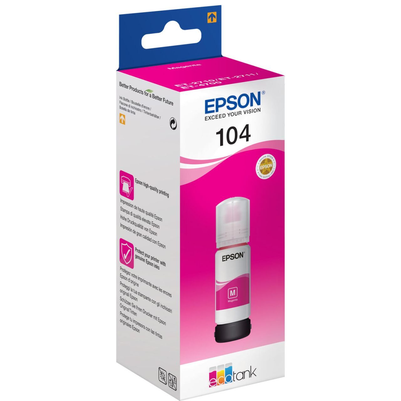 Epson Original EcoTank 104 Nachfülltinte - magenta (C13T00P340)