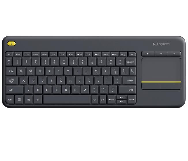 Logitech K400 Plus schwarz Wireless Touch Tastatur
