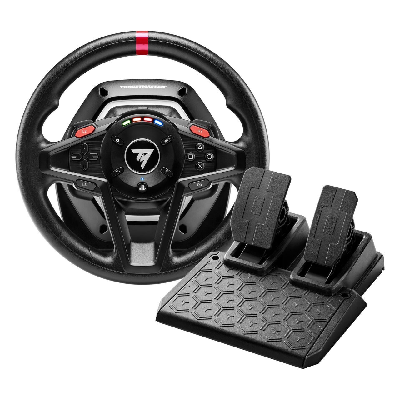 Thrustmaster T-128p Force Feedback Lenkrad & Pedale-set für PS5/PS4/PC