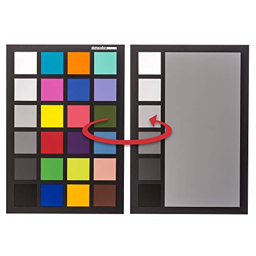 Datacolor Spyder Checkr 24: Farbkarte zur Kamerakalibrierung incl. Software zur Berechnung von Farbkorrektur-Presets. 24 Farbfelder sowie vollformatige Graukarte auf der Rückseite von datacolor