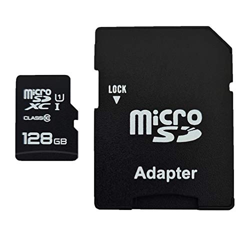 dekoelektropunktde 128GB MicroSDXC Speicherkarte mit Adapter Class 10 kompatibel für Fuji Finepix S9200, S8600, S1, T400, T550, T500, XP150, XP50, XP60, XP200, XP70 DSLR von dekoelektropunktde