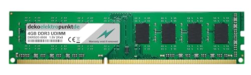 dekoelektropunktde 4GB Ram Speicher passend für HP-Compaq Pavilion 500-220ex (DDR3-12800), Arbeitsspeicher UDIMM DDR3 PC3 von dekoelektropunktde