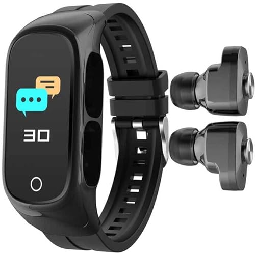findtime Smartwatch mit Bluetooth Kopfhörer, 2 in 1 Fitness Tracker Smart Wristband Wireless Earbuds Aktivitätstracker Schrittzähler Herzfrequenzmessung Schlafüberwachung von findtime
