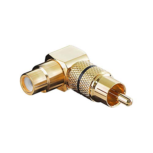 Adapter Gold Cinch Stecker auf Cinch Kupplung von goobay