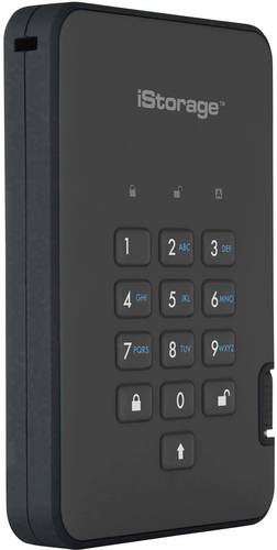 IStorage diskAshur 2® Externe Festplatte 6.35cm (2.5 Zoll) USB 3.2 Gen 2 (USB 3.1) Schwarz IS-DA2-2 von iStorage