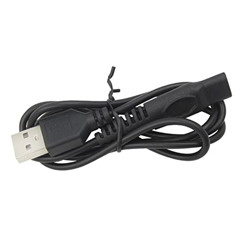 USB-Ladekabel für elektrische Rasierer, weich, tragbar, Schwarz von ohfruit