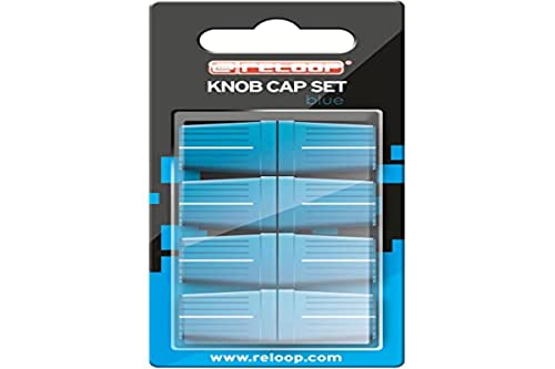 Reloop Knob Cap Set blue - 8 Knob Caps, Gummierung für mehr Grip, kompatibel mit vielen DJ-Mixern und Controllern, blau, KNOB-CAP-BLUE von reloop