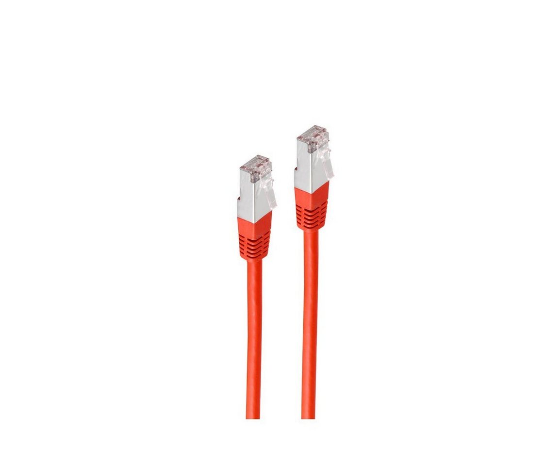 shiverpeaks® Patchkabel cat 6 S/FTP PIMF Halogenfrei rot 7,5m LAN-Kabel, RJ-45, (750 cm) von shiverpeaks®