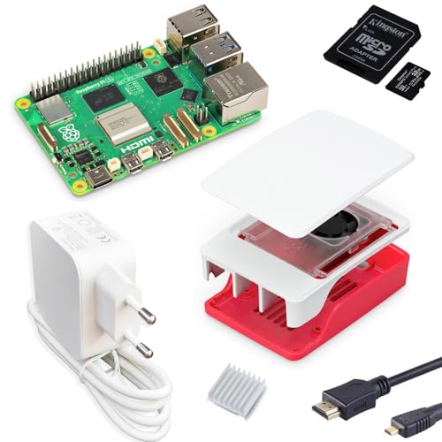 smart-home-komponente - Raspberry Pi 5 / 8GB Desktop-Starter-Kit (32 GB) weiß von smart-home-komponente