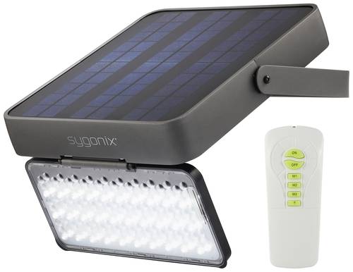 Sygonix Solar-Außenwandleuchte SY-5275988 SMD LED 30W Neutralweiß Schwarz von sygonix