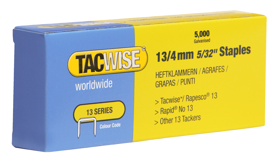 TACWISE Heftklammern 13/4 mm, verzinkt, fein von tacwise